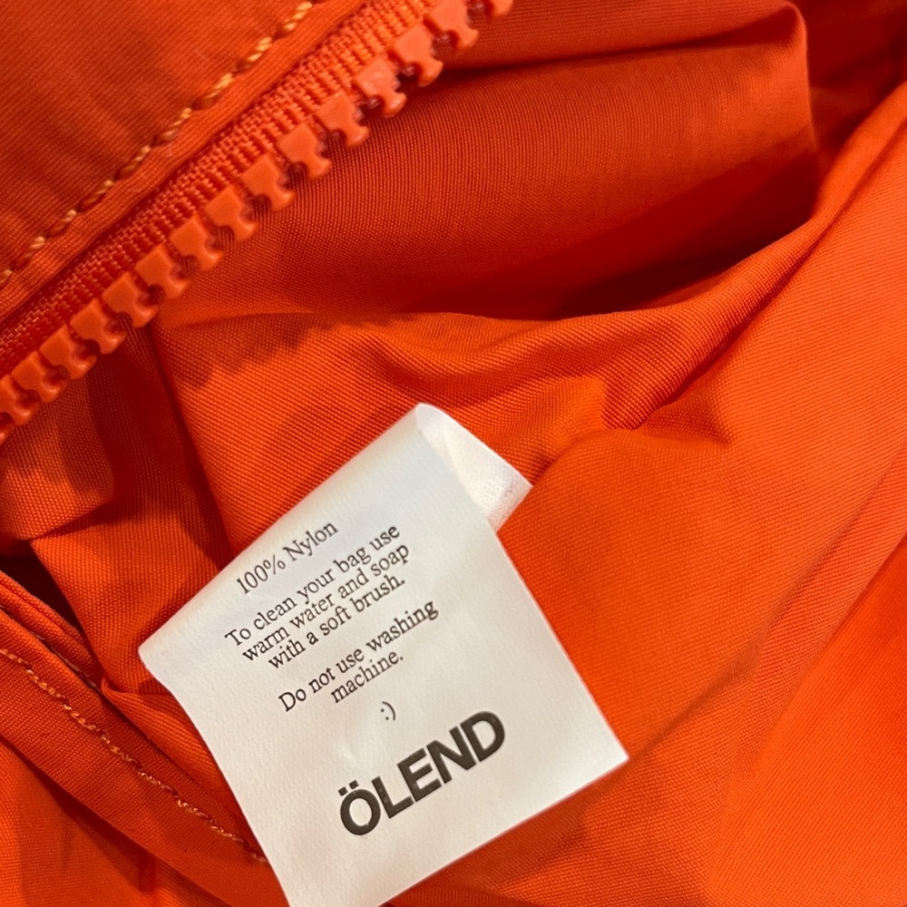 NWOT...Olend's Mila Bag. Vibrant Orange Knotted Shoulder Bag . - Picture 6 of 9